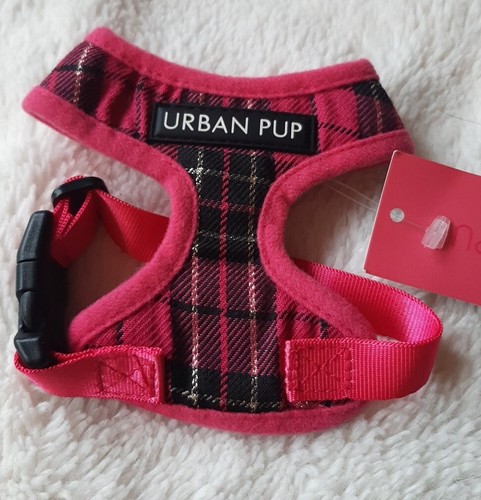 Urbanpup harness pink tartan - urbanpup,