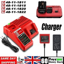Dual NEW Charger For Milwaukee for M18 18V Extended Battery Lithium 48-11-1860