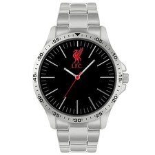 Liverpool FC Mens Silver Bracelet Watch (football club souvenirs memorabilia)