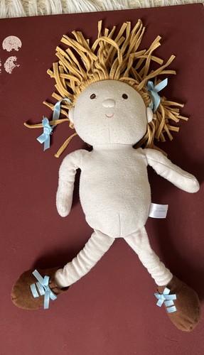 Silver cross vintage rag doll - cross,