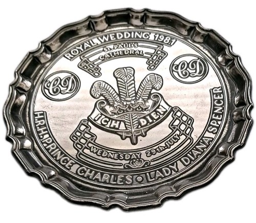 Vintage silver plated plate - vintage,