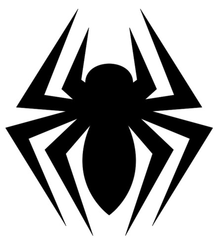 Vinyl decal spider black - vinyl, spider,