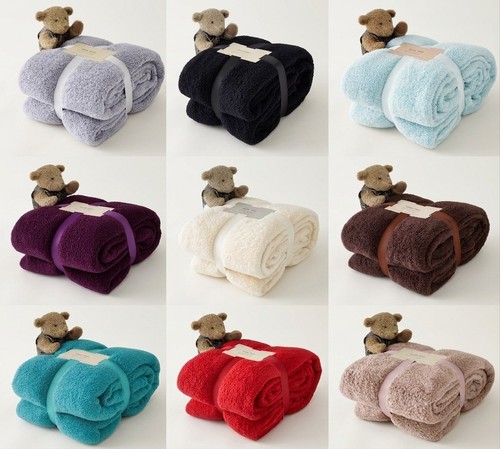 Teddy fleece throw - fleece,