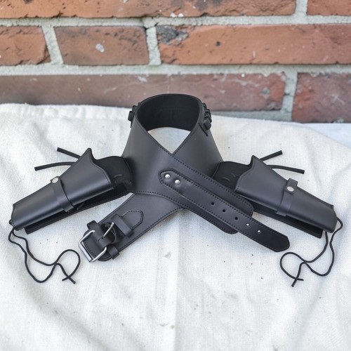 Western double gun holster - western,