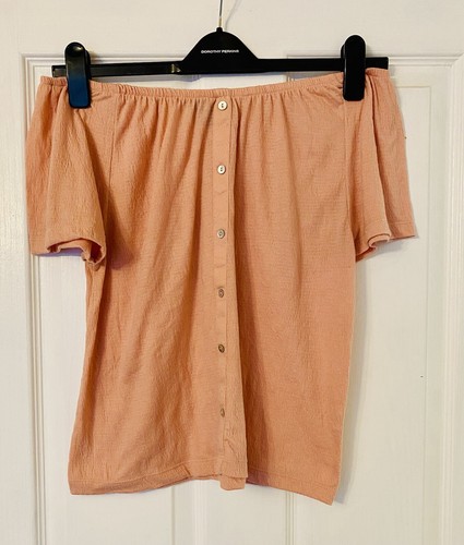 Ladies pink bardot style top - ladies,
