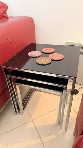 Habitat black glass chrome - habitat,