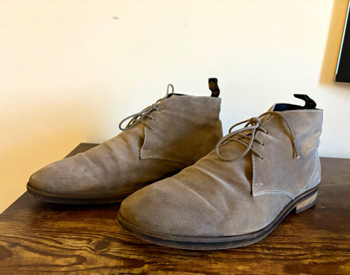 Superdry men grey suede - grey,