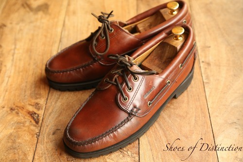 Sebago brown leather - leather, deck
