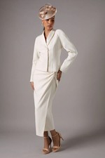 Coast Ivory Midi Skirt Womens