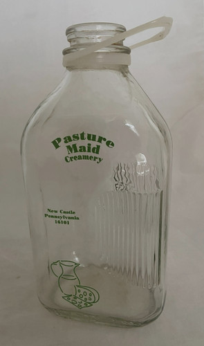 Vintage milk bottle gallon - milk,