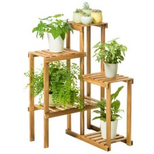5 Tier Pine Wood Plant Stand