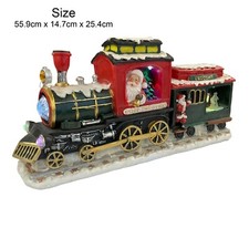 Very Large Light Up Santa Father Christmas Train (NF36334) Festive Xmas