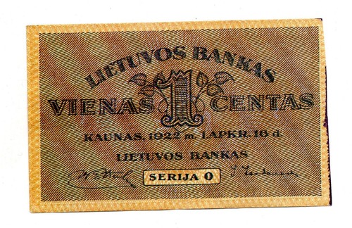 1922 lithuania bank - lithuania, of