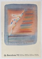 Original vintage Barcelona'92 Olympic Games High Jump cool poster for my wall