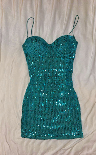 Polly turquoise sequin - oh,