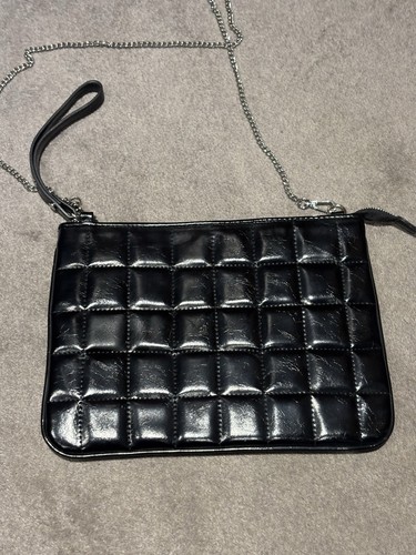 Zara black square quilt - black,