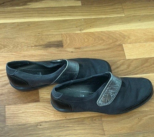 Romika black slip shoes - slip,