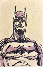 Batman original comic art - comic, by