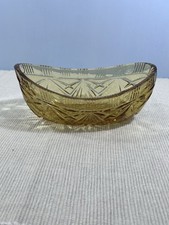 Vintage Sowerby Amber Glass