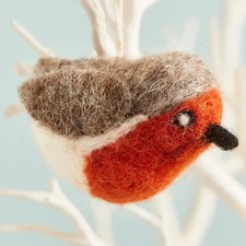Hanging Felt Robin Decorations