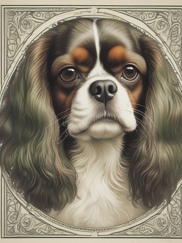 Cavalier king charles vintage - cavalier,