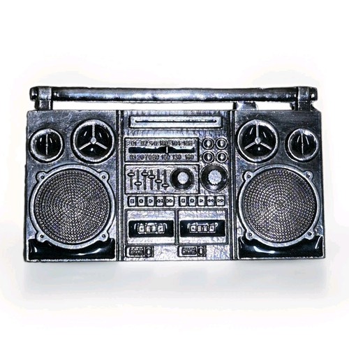Silver belt buckle - silver, dual