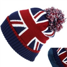Union Jack Knitted Pompom
