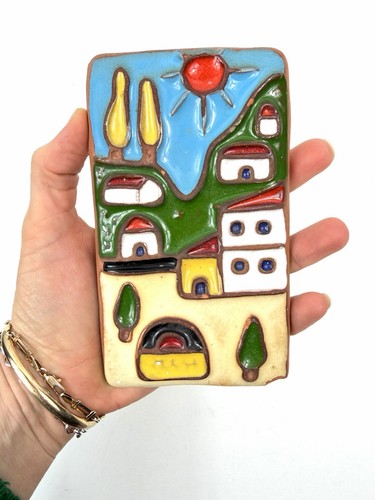 Vintage painted terracotta - painted,