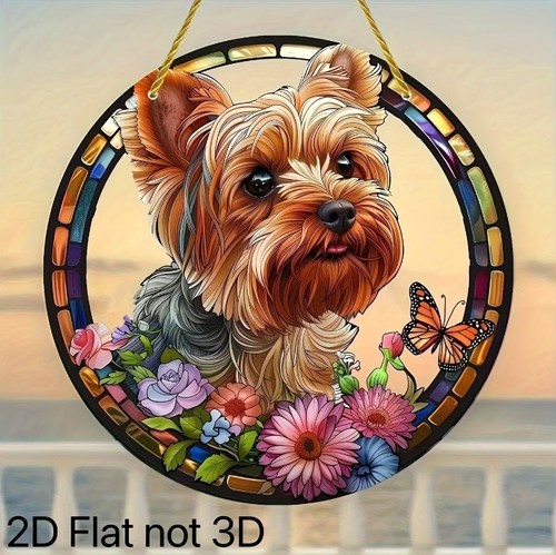 Yorkshire terrier suncatcher - terrier,