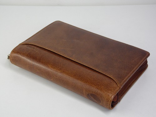 Filofax lockwood zip - zip, cognac