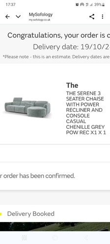 Seater chaise with - with, power