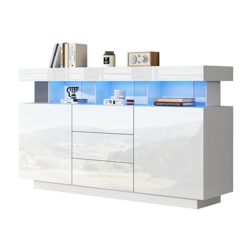 White high gloss - white,