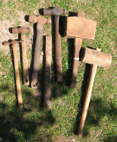 Vintage hammers job lot - 6x,