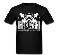 AC AB All Controls Gun Handcuffs Police Brutality Resist T shirt tee