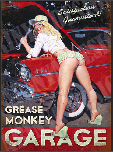 Grease monkey garage - garage, signs