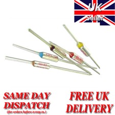 Thermal Fuses 250V 10A Aluminium - Cut Off Range 65ºC to 300ºC