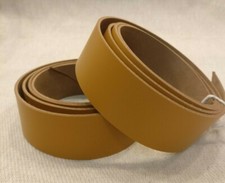 TAN BROWN LEATHER 127cm 50"+ LONG BELT BLANK 2.5mm COWHIDE STRIP LEATHER STRAP 
