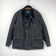 Barbour International Duke Wax Jacket Mens XXL Black Waxed Slim Motorcycle Biker