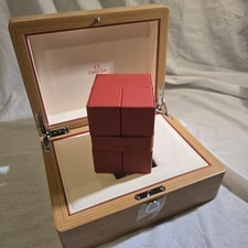 Genuine Omega Wooden Watch Box * FREE UK P&P