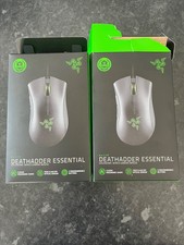 set of 2 deathadder essential razer wured gaming mouse