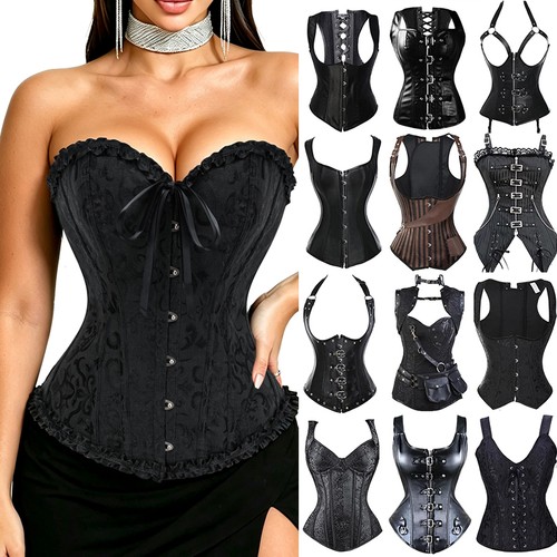 Women lace overbust boned - lace,
