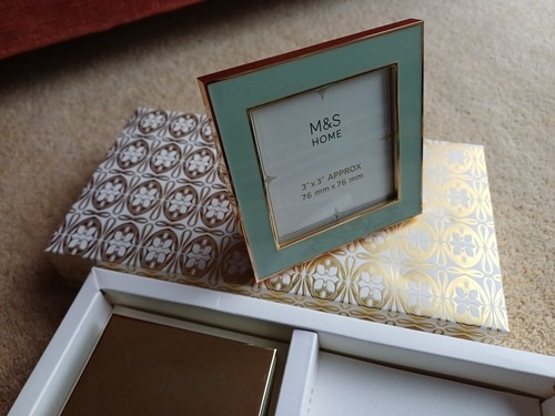 Home trinket box and frame - m&s,