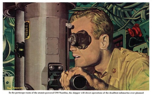 Atomic powered submarine 1952 - atomic,