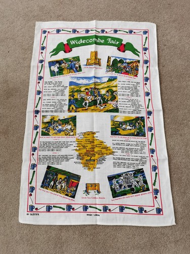 Vintage tea towel widecombe - vintage,
