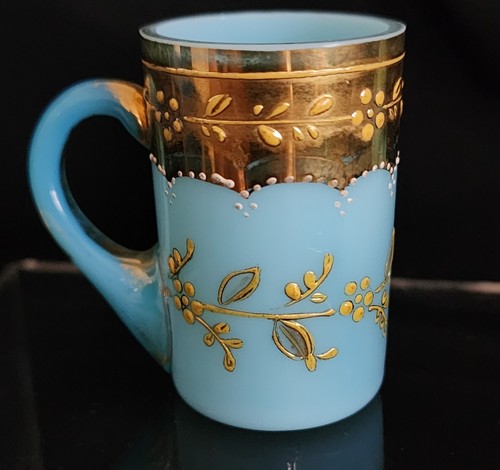 Tiny antique moser blue - tiny,