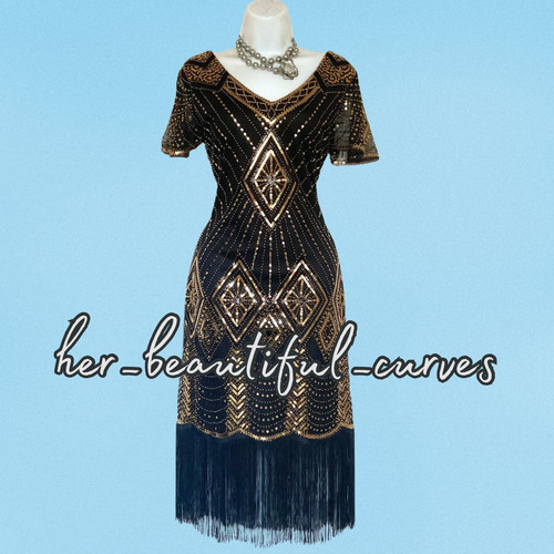 Ladies sequined beaded 20s - ladies,