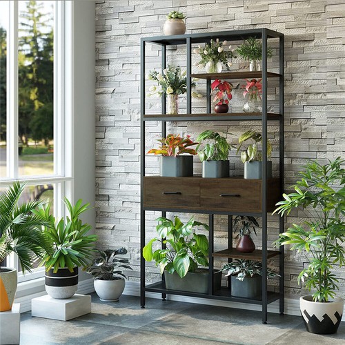 Bookshelf industrial bookcase - bookshelf,