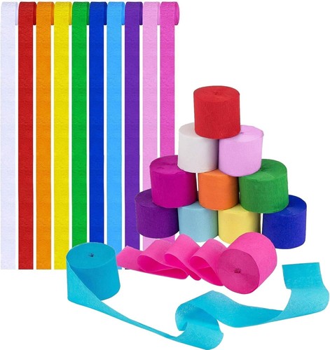 Crepe paper rolls - 3,