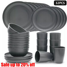 Black Dinnerware Bowl Plates