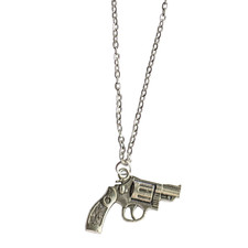 Metal Gun Necklace Replica